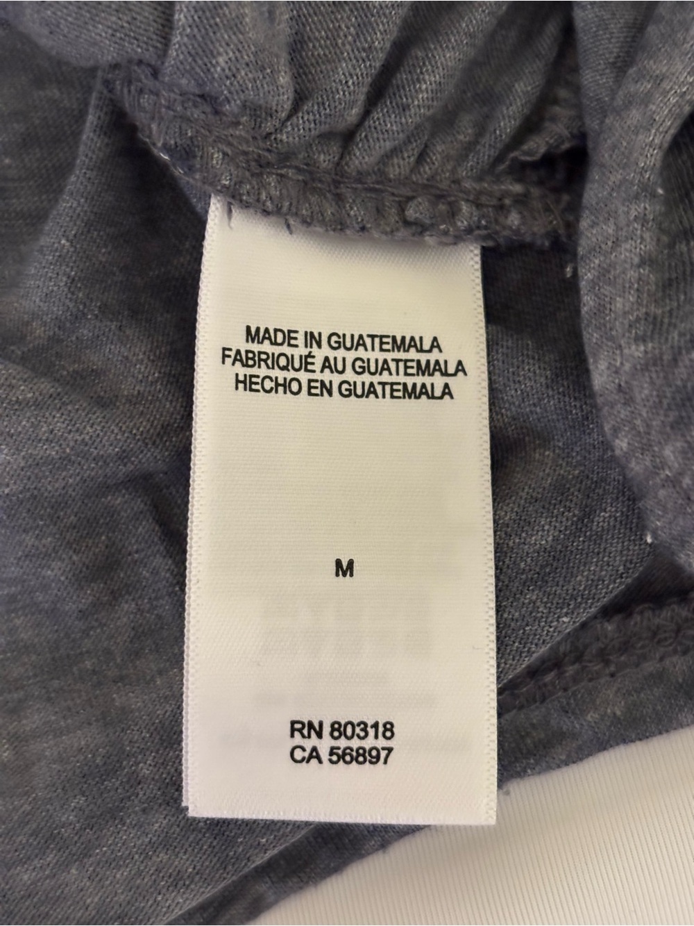 Lucky Brand Gray White Star Print Front Twist Tee Top Medium M - Picture 3 of 9